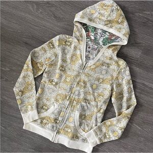 ONE WORLD Cream and Yellow Sweater with Ornate Pattern